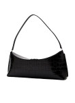 Visuel 2 : Jacquemus | Sac La pochette Ovalo en cuir effet croco noir| Boutique Parenthese