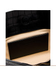 Visuel 3 : Jacquemus | Sac La pochette Ovalo en cuir effet croco noir| Boutique Parenthese