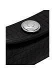Visuel 4 : Jacquemus | Sac La pochette Ovalo en cuir effet croco noir| Boutique Parenthese