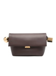 Visuel 1 : Collection Jacquemus Bordeaux | Sac Le Rond Carré en cuir marron| Boutique de sac de Luxe Parenthese Bordeaux