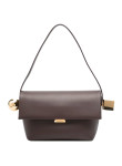 Visuel 2 : Collection Jacquemus Bordeaux | Sac Le Rond Carré en cuir marron| Boutique de sac de Luxe Parenthese Bordeaux