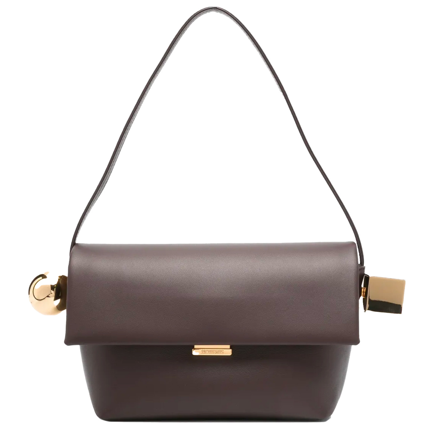 Visuel 2 : Collection Jacquemus Bordeaux | Sac Le Rond Carré en cuir marron| Boutique de sac de Luxe Parenthese Bordeaux