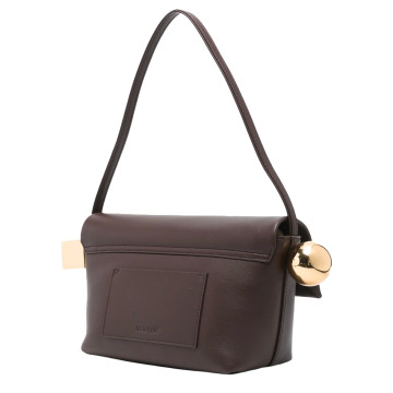 Visuel 3 : Collection Jacquemus Bordeaux | Sac Le Rond Carré en cuir marron| Boutique de sac de Luxe Parenthese Bordeaux