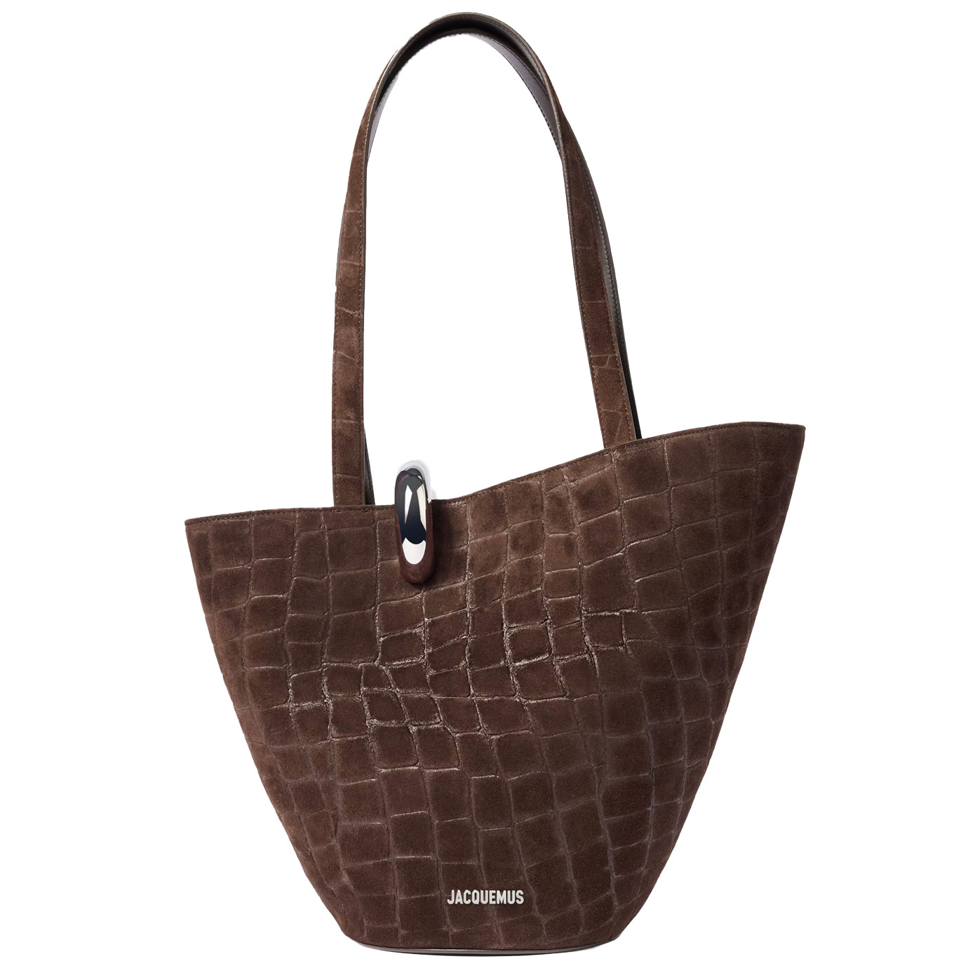 Visuel 2 : Collection Jacquemus| Sac Le Bambola moyen marron croco | Boutique de sacs de Luxe Parenthese Bordeaux