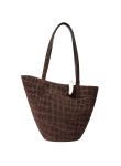 Visuel 3 : Collection Jacquemus| Sac Le Bambola moyen marron croco | Boutique de sacs de Luxe Parenthese Bordeaux
