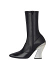 Visuel 3 : Collection Givenchy Bordeaux | Bottine Sculpted en cuir noir| Boutique Parenthese