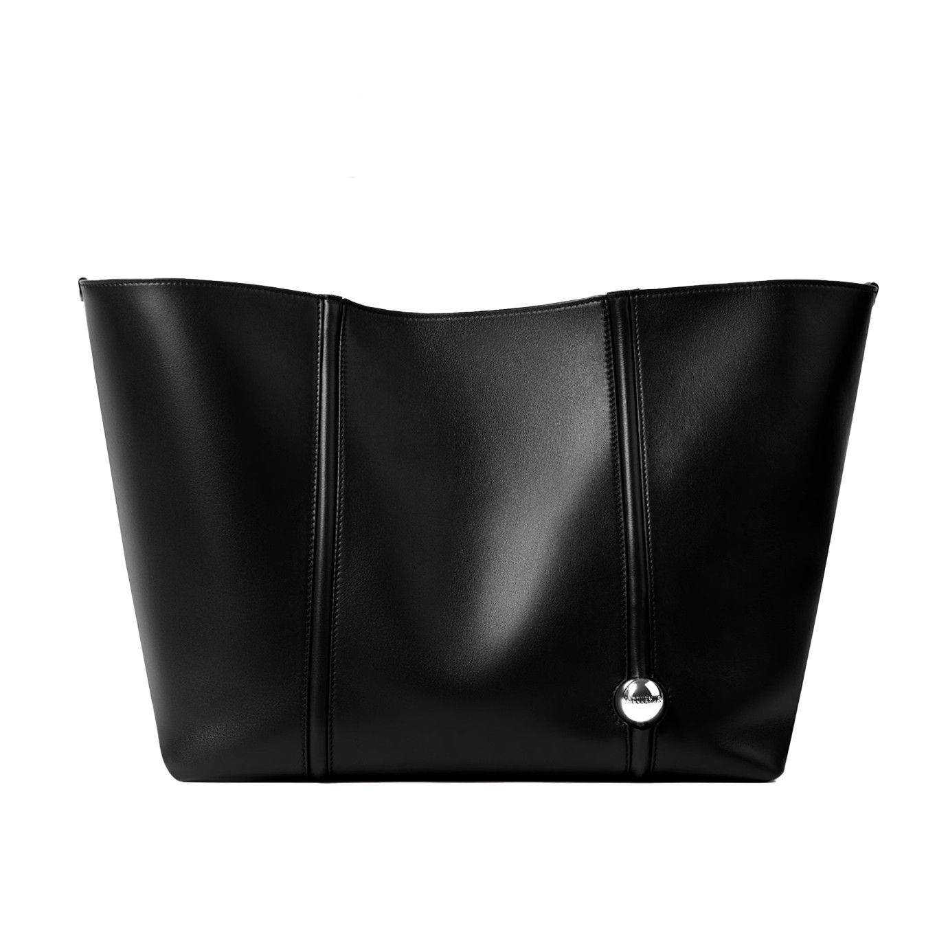 Visuel 1 : Jacquemus | Sac Cabas Le Marino en cur noir| Boutique Parenthese Bordeaux