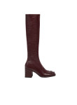 Visuel 1 : Collection Courrèges Bordeaux | Botte Réédition en vinyl bordeaux| Boutique Parenthese
