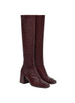 Visuel 2 : Collection Courrèges Bordeaux | Botte Réédition en vinyl bordeaux| Boutique Parenthese