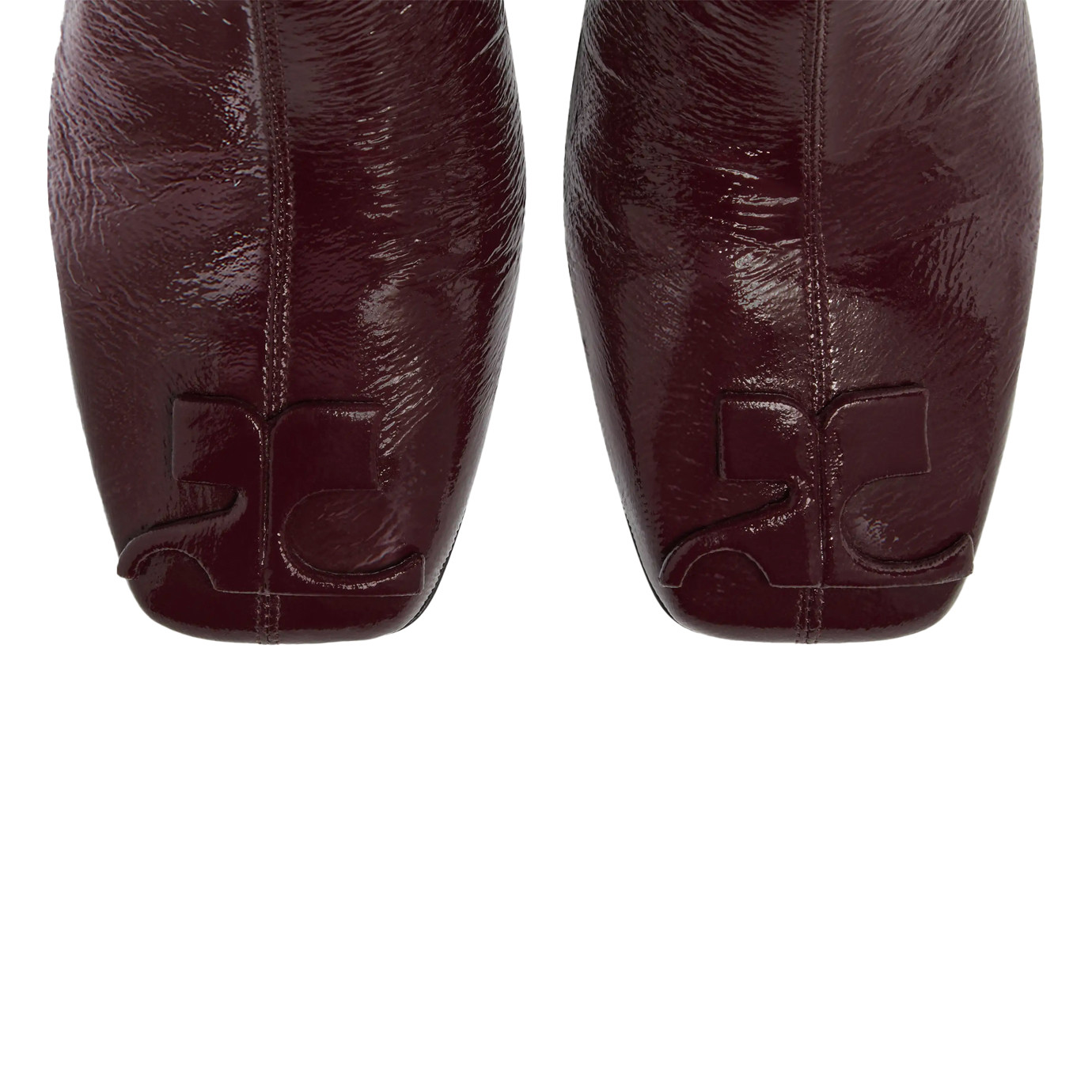 Visuel 3 : Collection Courrèges Bordeaux | Botte Réédition en vinyl bordeaux| Boutique Parenthese