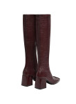 Visuel 4 : Collection Courrèges Bordeaux | Botte Réédition en vinyl bordeaux| Boutique Parenthese