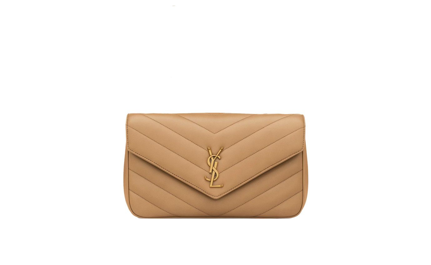 Visuel 1 : Saint Laurent Sac | Loulou medium en cuir natural tan | Boutique Parenthese