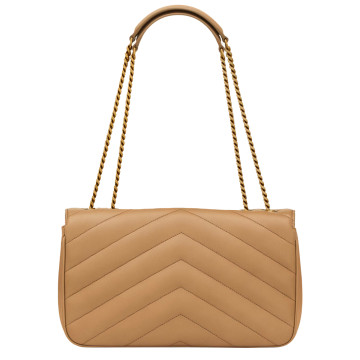 Visuel 3 : Saint Laurent Sac | Loulou medium en cuir natural tan | Boutique Parenthese