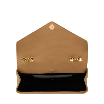 Visuel 5 : Saint Laurent Sac | Loulou medium en cuir natural tan | Boutique Parenthese