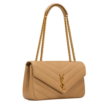 Visuel 6 : Saint Laurent Sac | Loulou medium en cuir natural tan | Boutique Parenthese