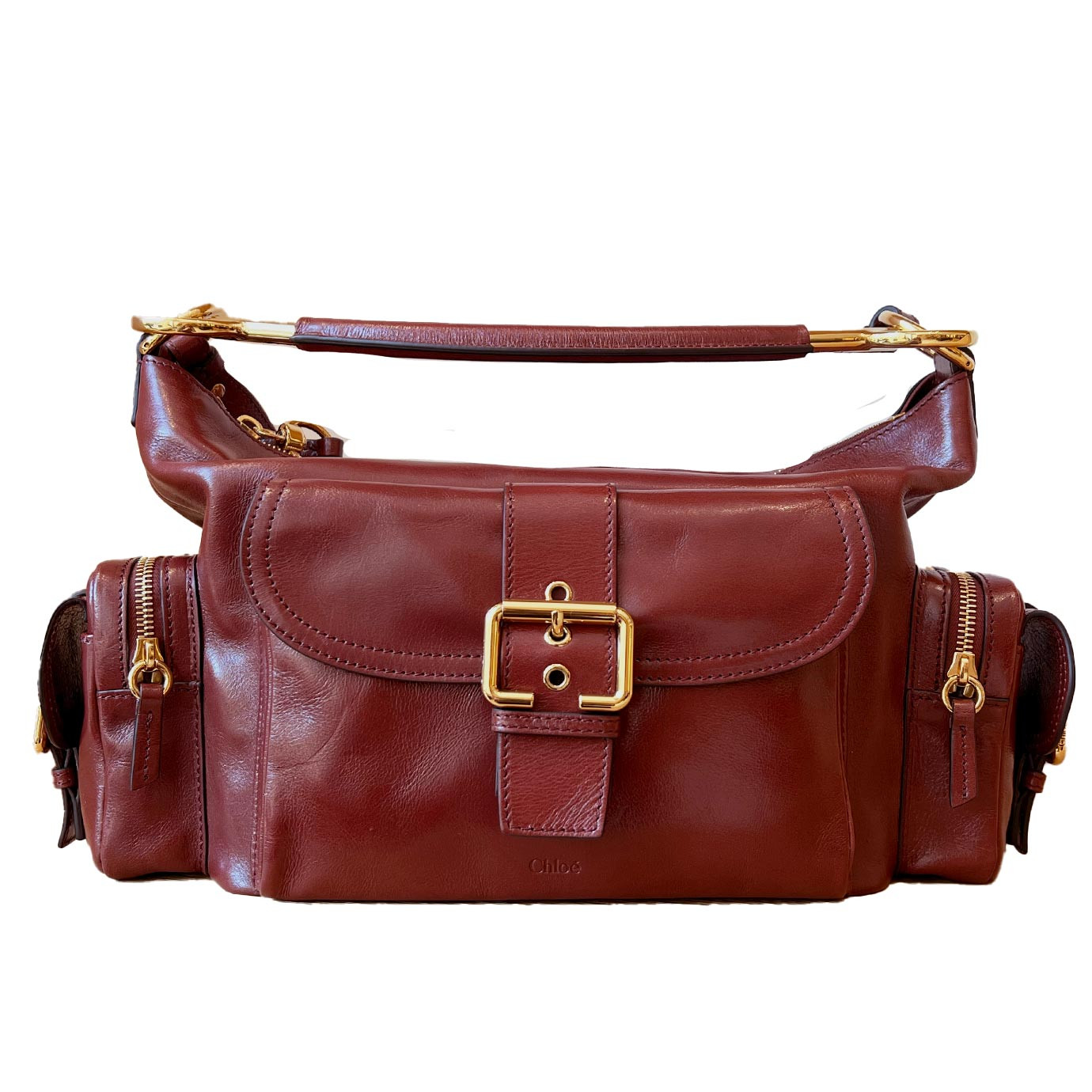 Visuel 1 : Collection Chloé Bordeaux | Sac Camera Bag en cuir dawn red | Boutique de sac de Luxe Parenthese Bordeaux