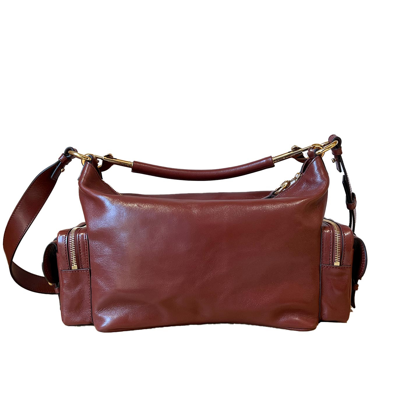 Visuel 2 : Collection Chloé Bordeaux | Sac Camera Bag en cuir dawn red | Boutique de sac de Luxe Parenthese Bordeaux