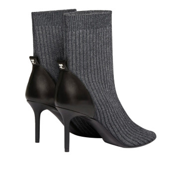 Visuel 3 : Collection Courrèges Bordeaux | Boots Knit en maille grise| Boutique Parenthese