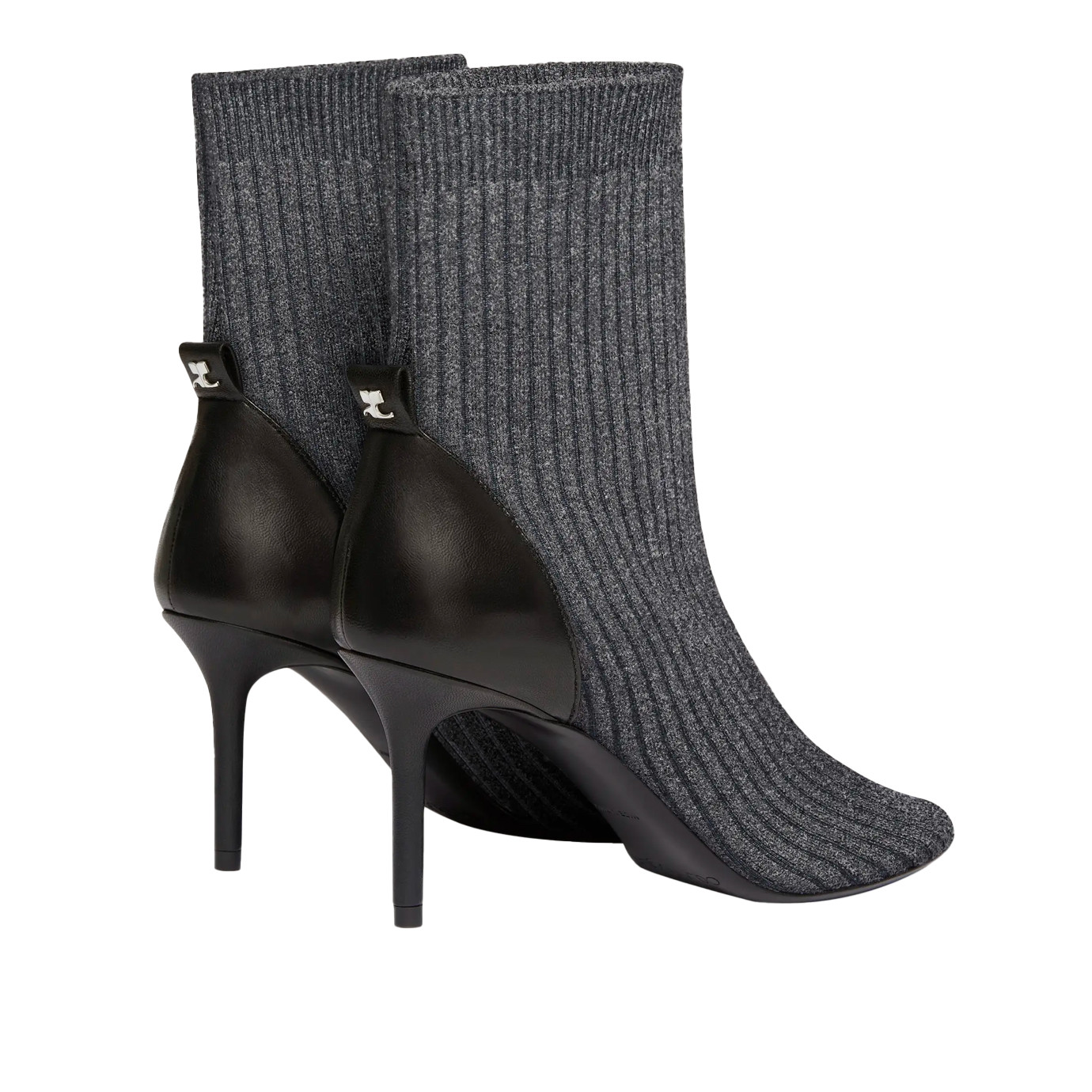 Visuel 3 : Collection Courrèges Bordeaux | Boots Knit en maille grise| Boutique Parenthese