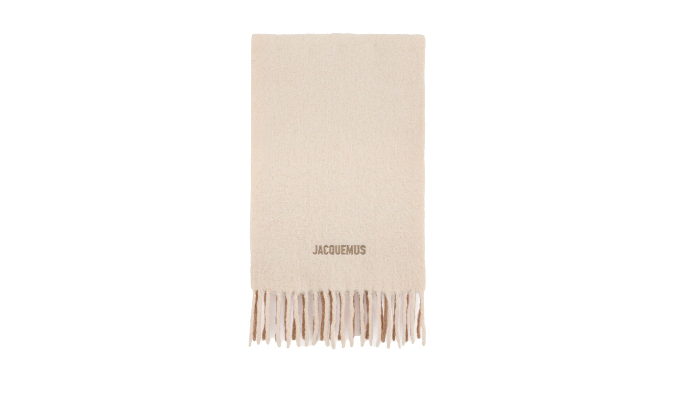 Visuel 1 : Collection Jacquemus Bordeaux | L'écharpe Moisson beige| Boutique Parenthese