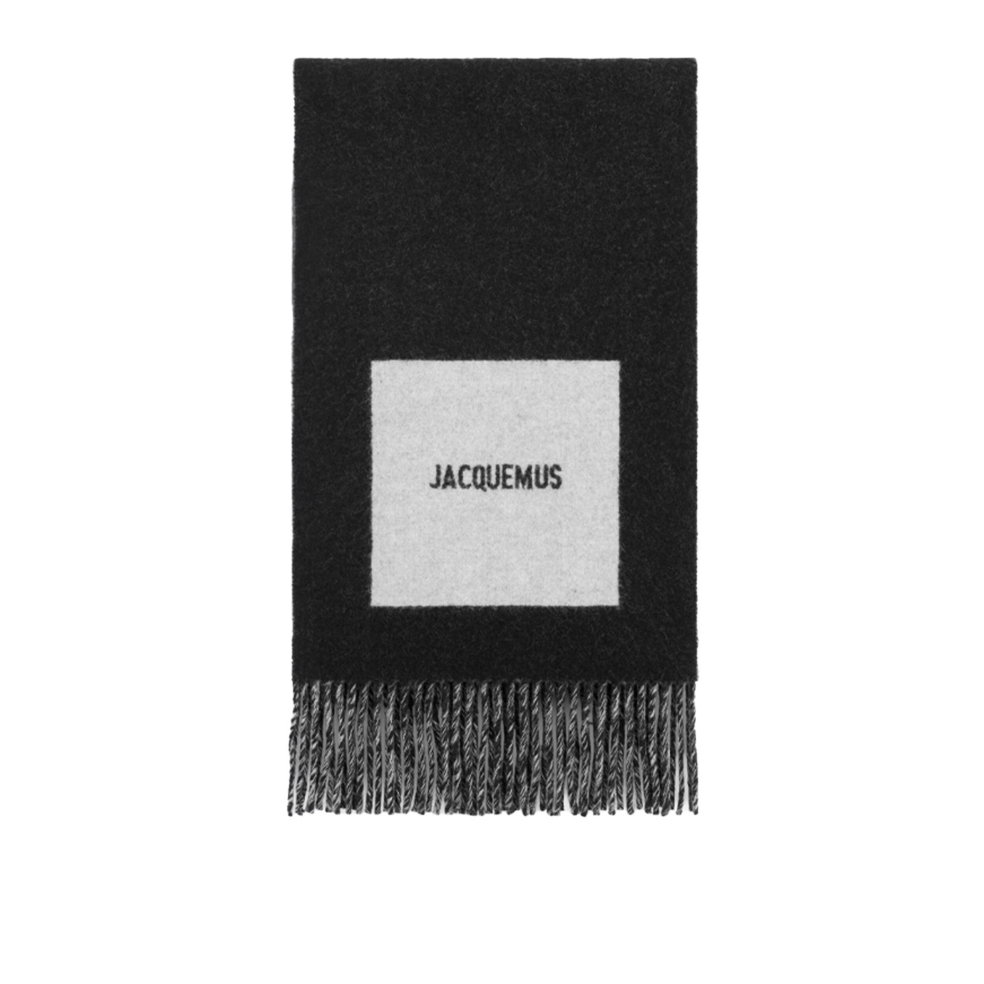 Visuel 1 : Collection Jacquemus Bordeaux | Echarpe Rond Carré Noir | Accessoires de Luxe Parenthese Bordeaux