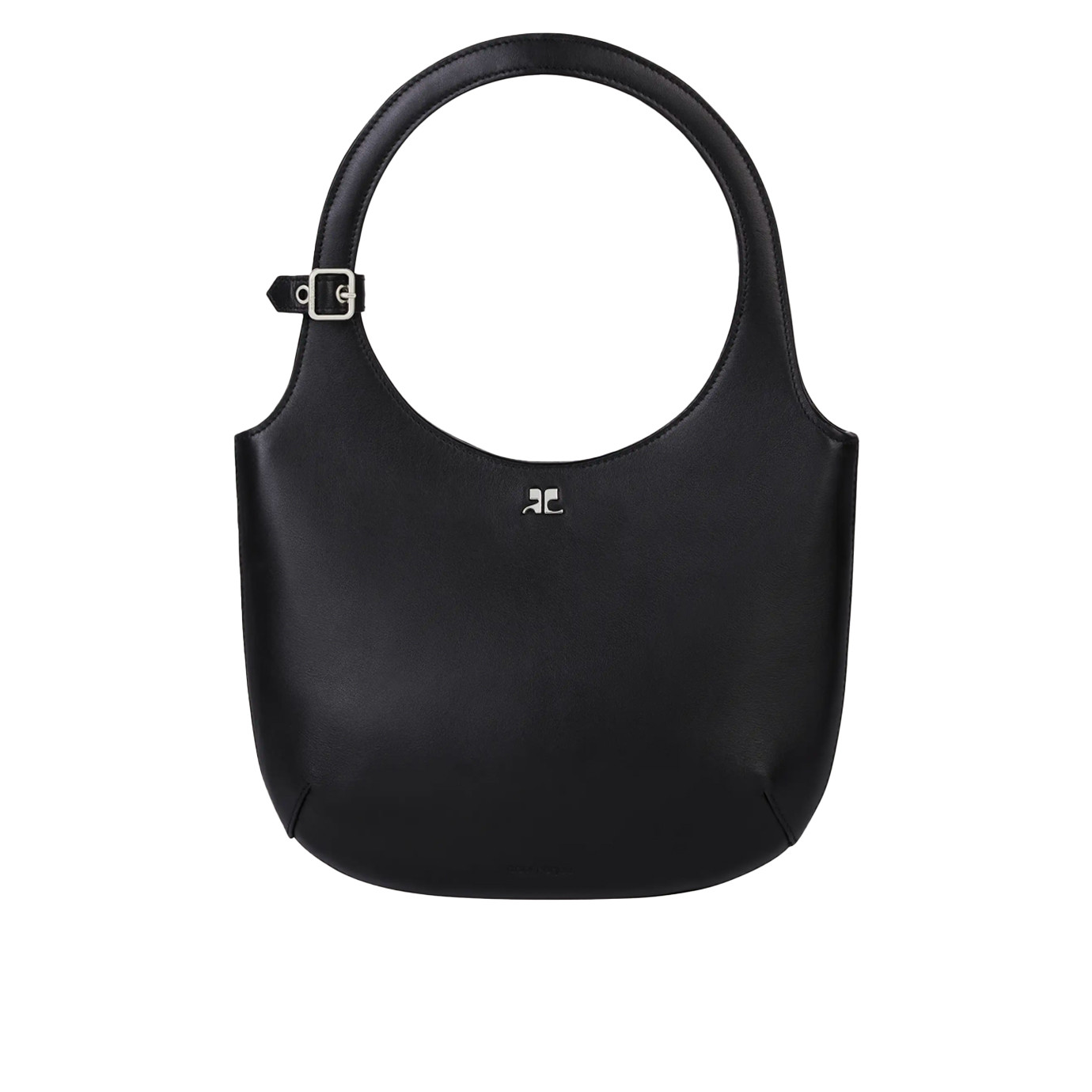 Visuel 1 : Courrèges | Sac Holy en cuir noir| Boutique Parenthese Bordeaux