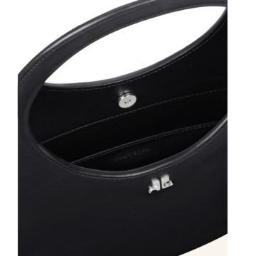 Visuel 3 : Courrèges | Pochette Cuff en cuir prune| Boutique Parenthese Bordeaux