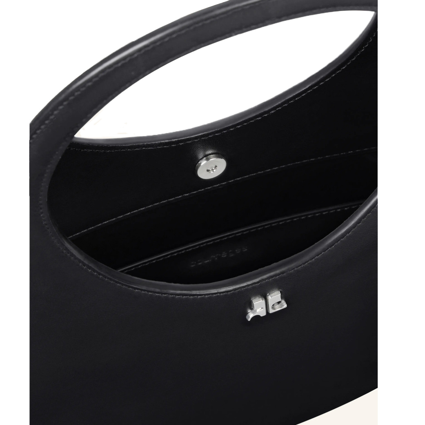 Visuel 3 : Courrèges | Pochette Cuff en cuir prune| Boutique Parenthese Bordeaux