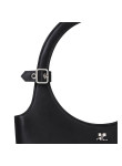 Visuel 4 : Courrèges | Pochette Cuff en cuir prune| Boutique Parenthese Bordeaux