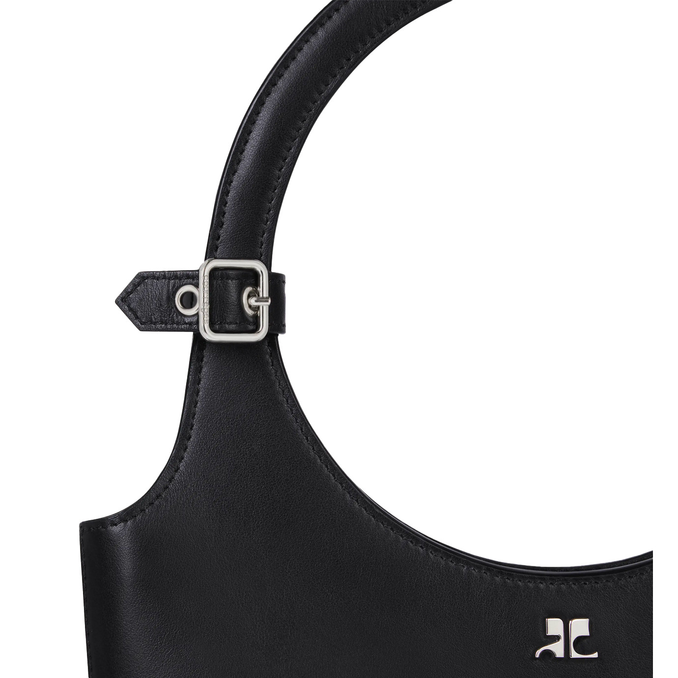 Visuel 4 : Courrèges | Pochette Cuff en cuir prune| Boutique Parenthese Bordeaux