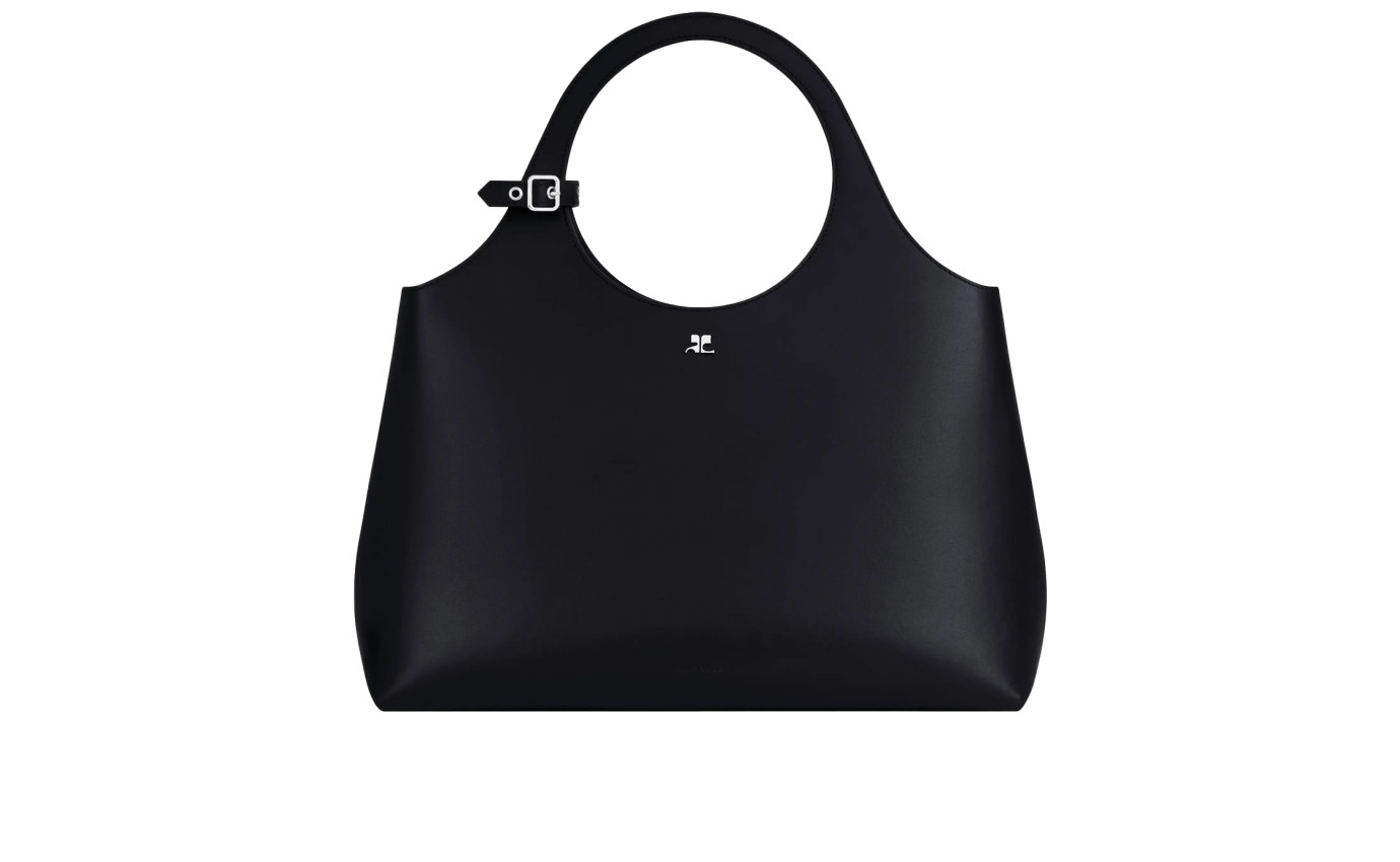 Visuel 1 : Courrèges | Sac Holy Day Large en cuir noir| Boutique Parenthese Bordeaux