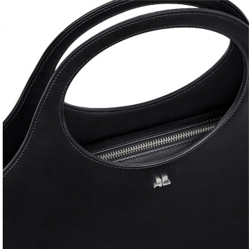 Visuel 3 : Courrèges | Sac Holy Day Large en cuir noir| Boutique Parenthese Bordeaux
