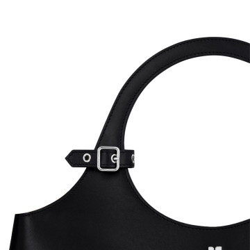 Visuel 4 : Courrèges | Sac Holy Day Large en cuir noir| Boutique Parenthese Bordeaux