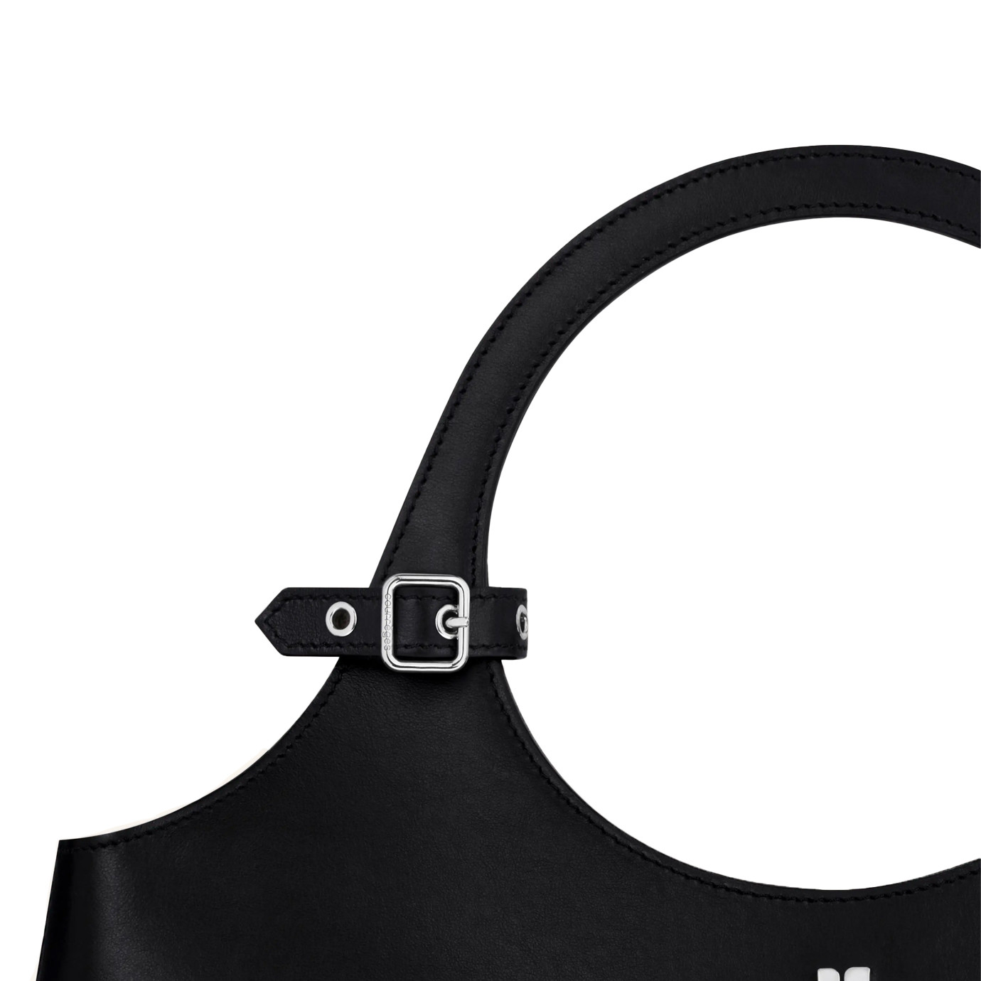 Visuel 4 : Courrèges | Sac Holy Day Large en cuir noir| Boutique Parenthese Bordeaux