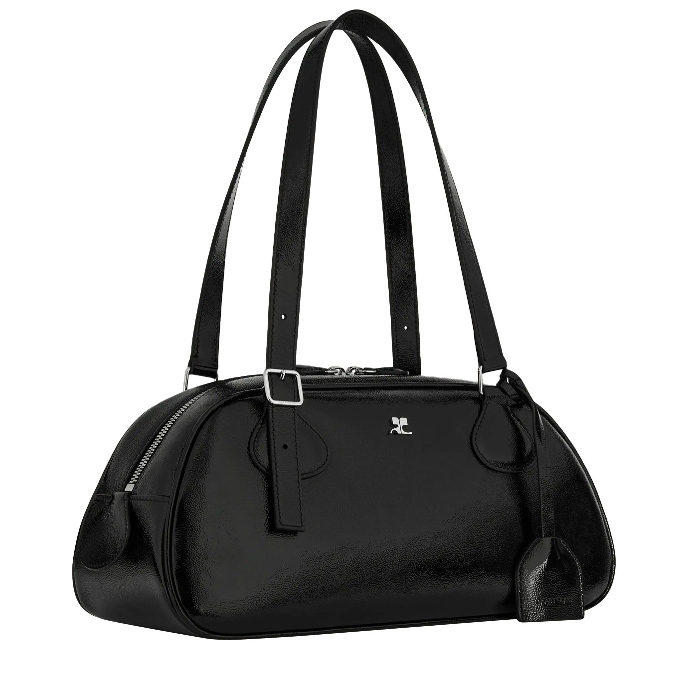 Visuel 2 : Courrèges | Sac Friday Medium en cuir noir| Boutique Parenthese Bordeaux