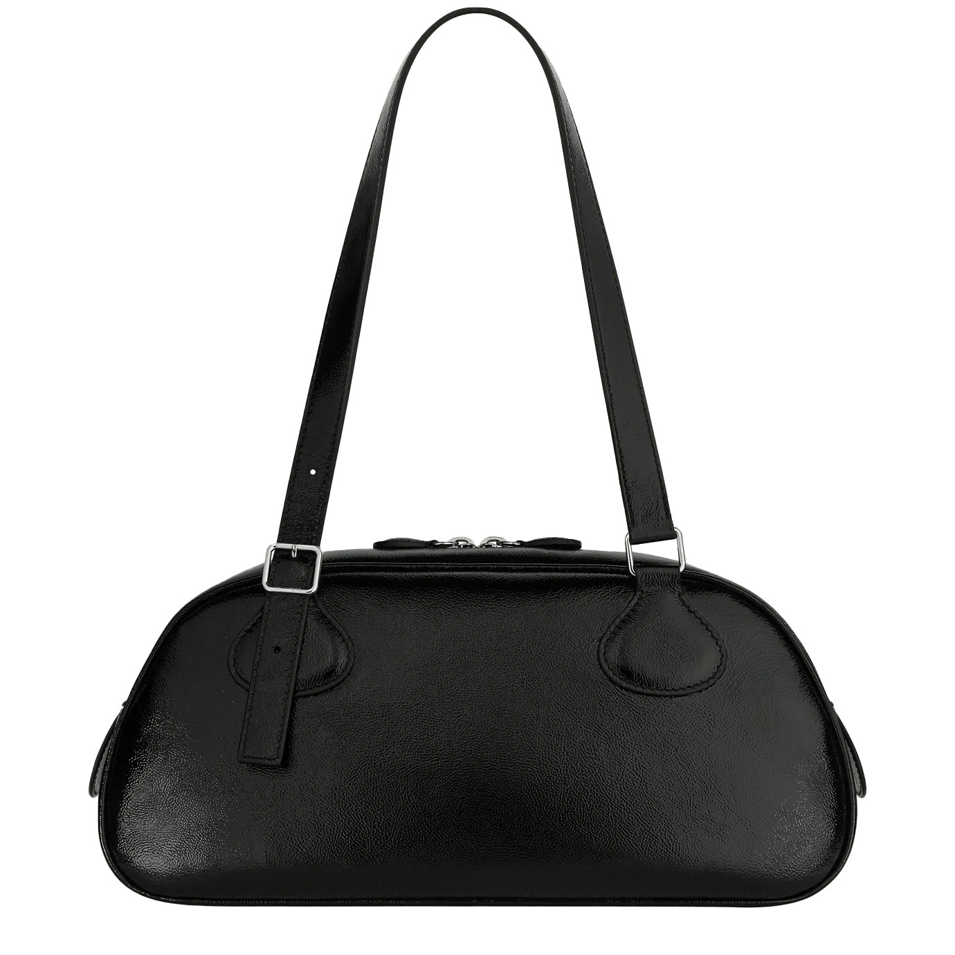 Visuel 3 : Courrèges | Sac Friday Medium en cuir noir| Boutique Parenthese Bordeaux