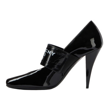 Visuel 3 : Givenchy | Escarpin Sliced Square en cuir noir vernis| Boutique Parenthese
