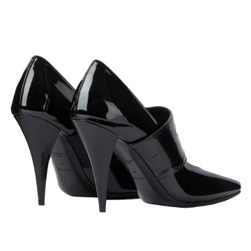 Visuel 4 : Givenchy | Escarpin Sliced Square en cuir noir vernis| Boutique Parenthese
