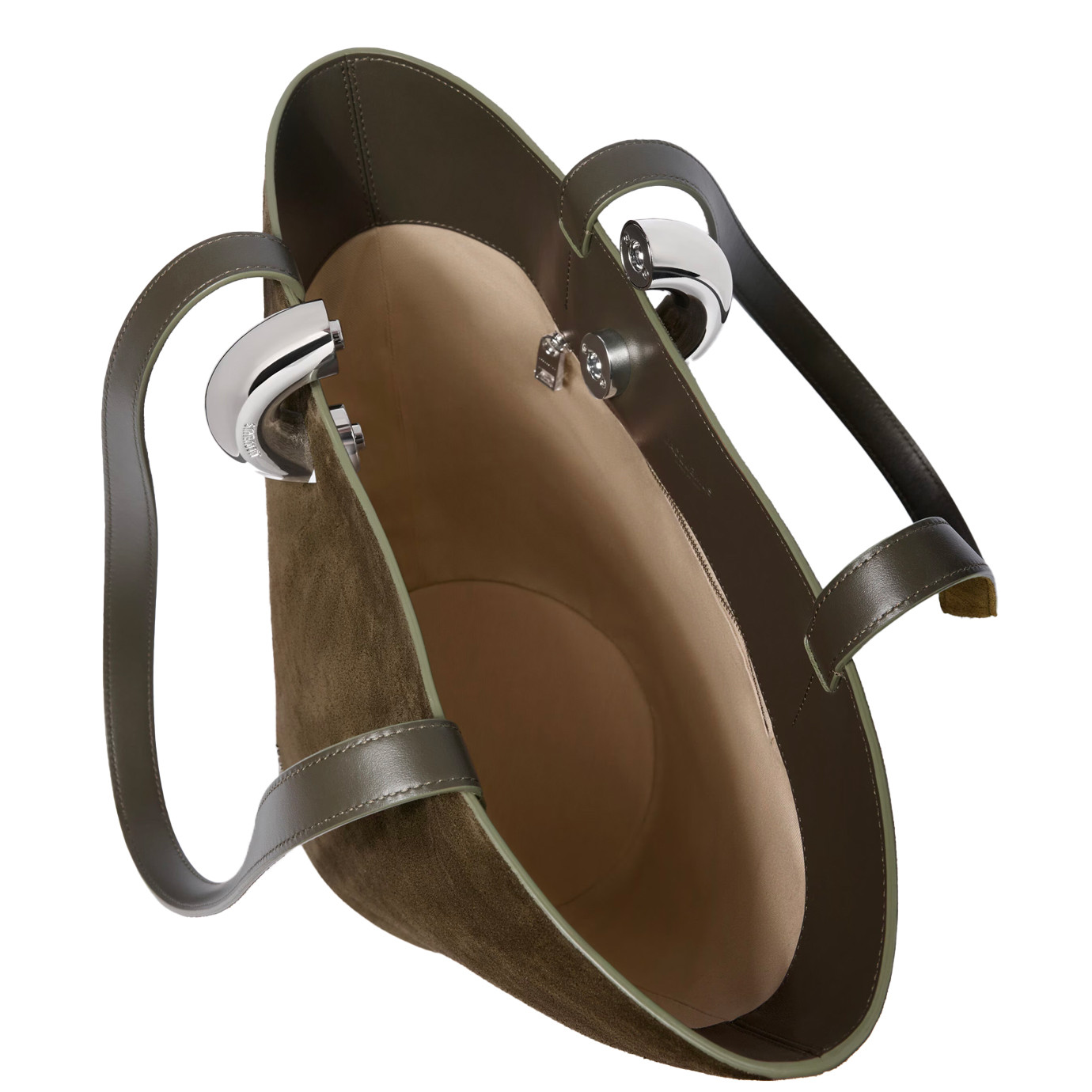 Visuel 4 : Collection Jacquemus| Sac Le Bambola moyen kaki | Boutique de sacs de Luxe Parenthese Bordeaux