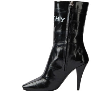 Visuel 4 : Collection Givenchy Bordeaux | Bottine Sliced en cuir noir| Boutique Parenthese