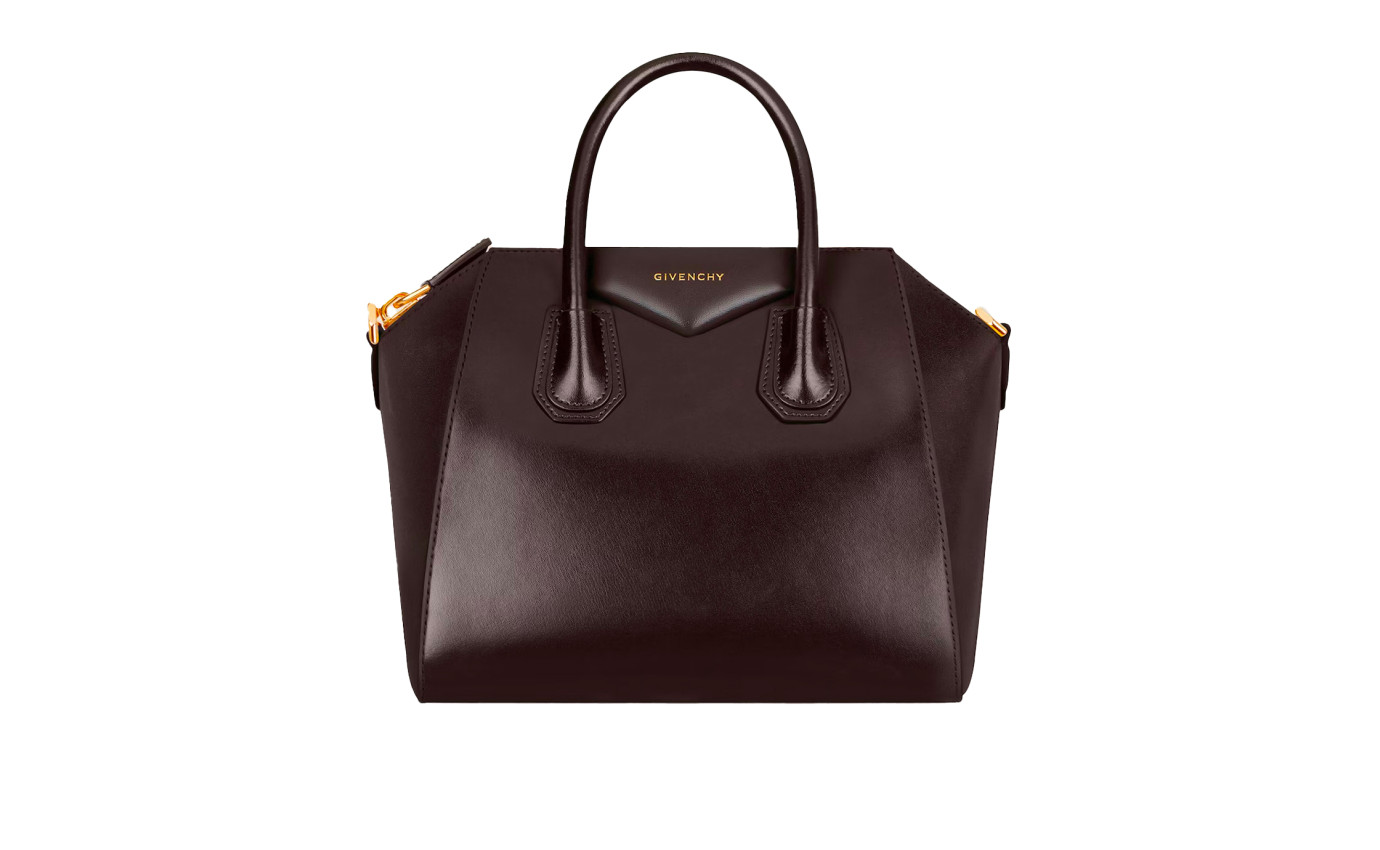 Visuel 1 : Collection Givenchy Bordeaux | Sac Antigona petit en cuir chocolat| Sacs de Luxe Parenthese Bordeaux