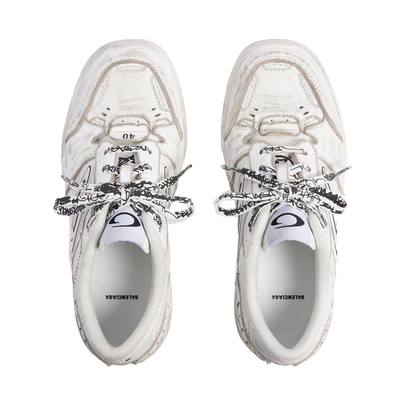 Visuel 4 : Collection Balenciaga Bordeaux | Sneakers Hamptons blanc| Parenthese Bordeaux