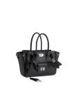 Visuel 2 : Collection Balenciaga Bordeaux | Sac Bel Air mini noir| Sac de Luxe Parenthese Bordeaux