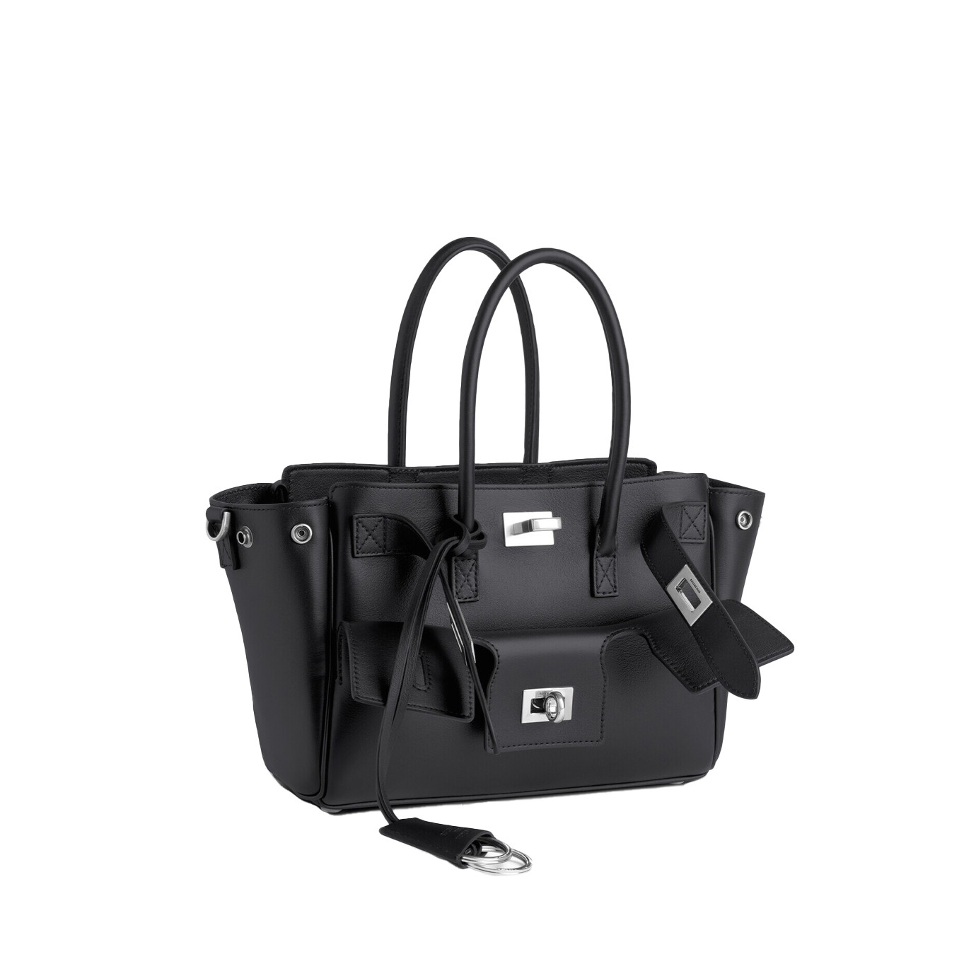 Visuel 2 : Collection Balenciaga Bordeaux | Sac Bel Air mini noir| Sac de Luxe Parenthese Bordeaux