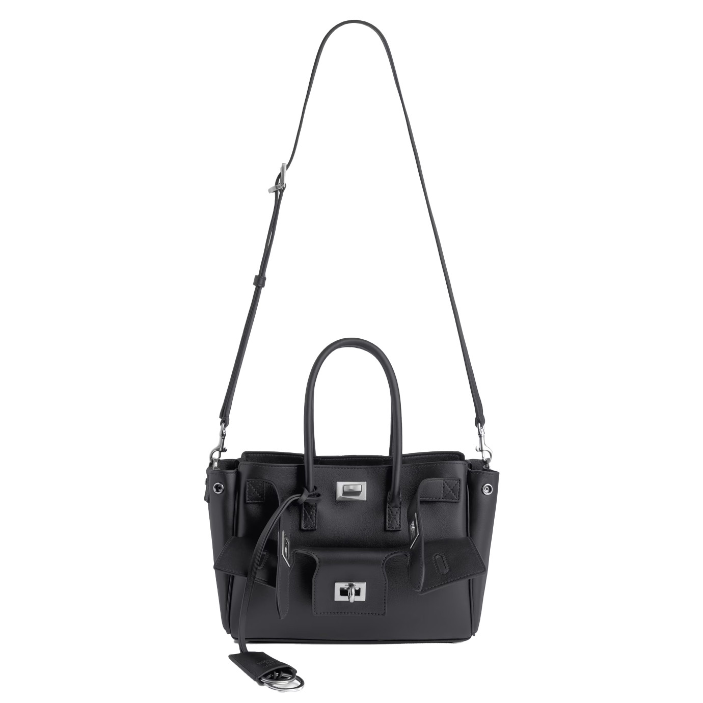 Visuel 4 : Collection Balenciaga Bordeaux | Sac Bel Air mini noir| Sac de Luxe Parenthese Bordeaux