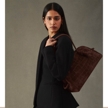 Visuel 5 :  Jacquemus | Le Turismo effet croco dark brown|Boutique Parenthese Bordeaux