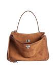 Visuel 2 : Collection Balenciaga|Sac Rodeo Medium en veau velours camel| Boutique Parenthese Bordeaux