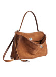 Visuel 3 : Collection Balenciaga|Sac Rodeo Medium en veau velours camel| Boutique Parenthese Bordeaux