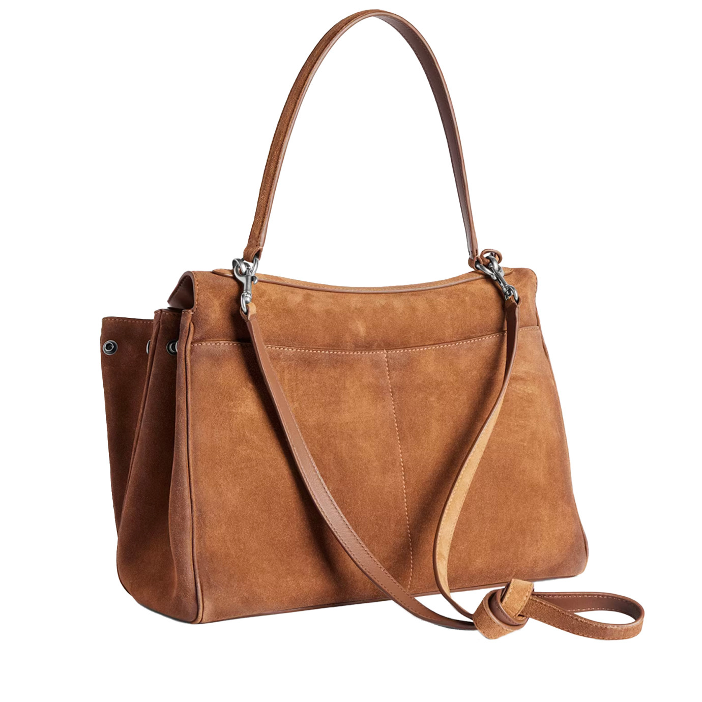 Visuel 4 : Collection Balenciaga|Sac Rodeo Medium en veau velours camel| Boutique Parenthese Bordeaux