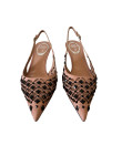 Visuel 3 : Collection René Caovilla Bordeaux | Escarpin Trifora camel| Boutique de chaussures de Luxe pour femme